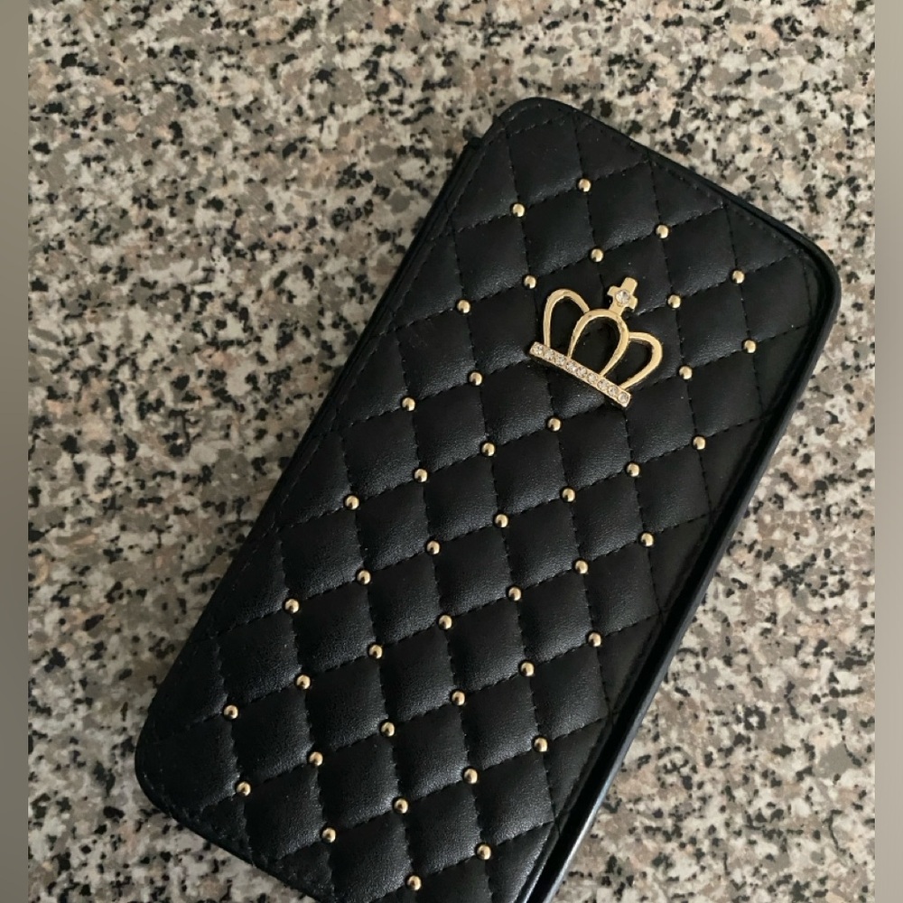 Black Leather IPhone Case